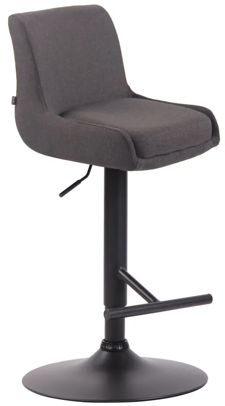 Taburete Club en Tela 50x43x90-110 cm Crema