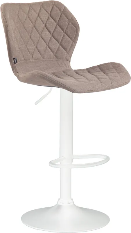 Taburete De Bar Cork Tapizado En Tela 51x47x88-109 cm