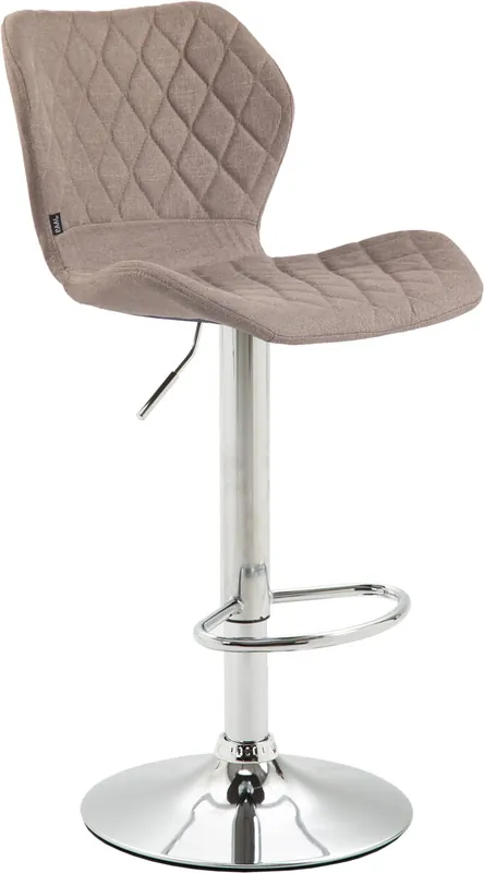 Taburete De Bar Cork Tapizado En Tela 51x47x88-109 cm