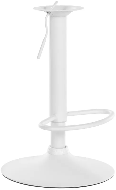 Base metálica de repuesto para taburetes de bar 8 x 8 cm Metal Blanco 38.5X38.5X57 cm - Muebles