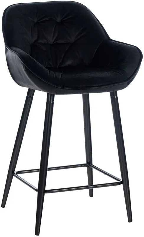 Taburete de bar Gibson en tela o terciopelo 94x54x58 cm - Muebles