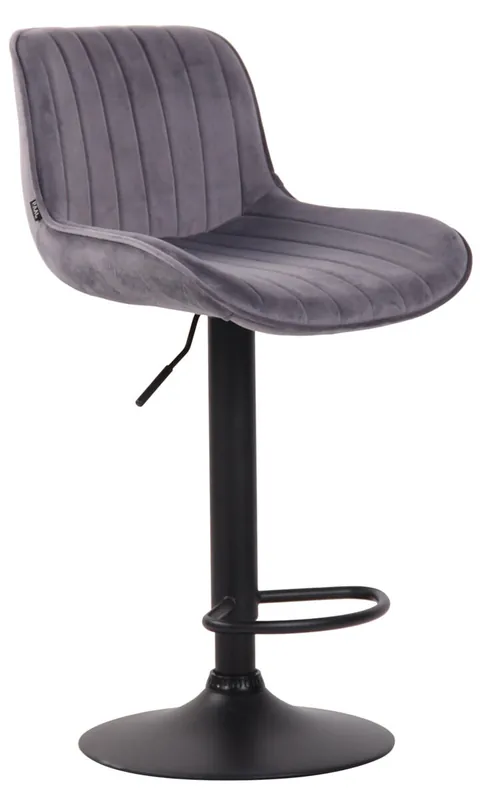Taburete de bar lentini en terciopelo 50x50x86-108 cm