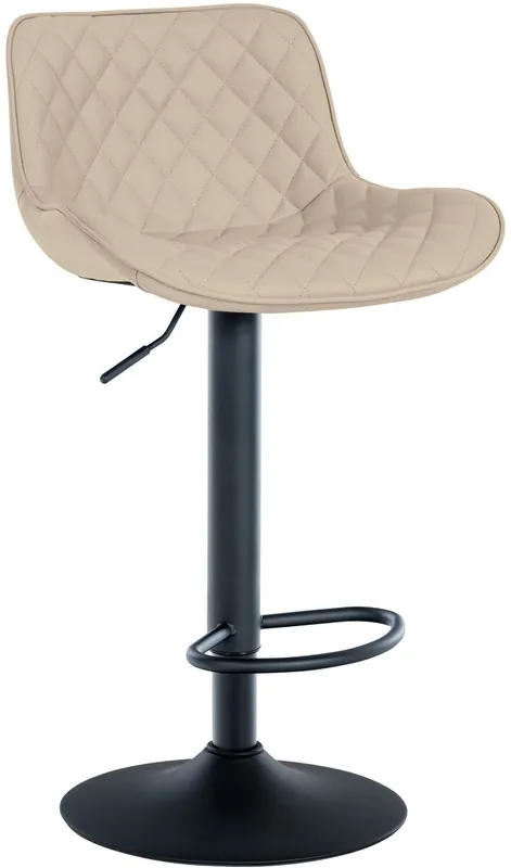 Taburete de bar Minosa en polipiel 54x48x81-105 cm