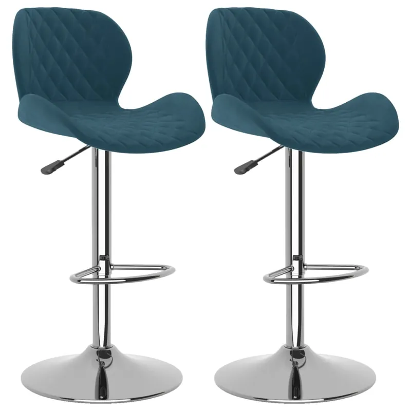 vidaXL Taburetes de cocina 2 unidades terciopelo gris claro - Muebles