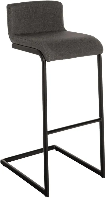 Taburete de bar Newport Tela Azul 50X40X96 cm - Muebles