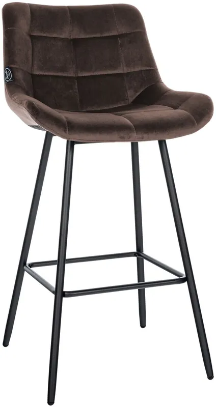 Taburete de bar Weston Terciopelo Azul 56X49X104 cm - Muebles
