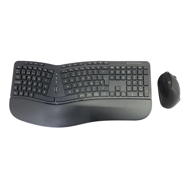 Teclado y Ratón Conceptronic 120849407101 Negro Qwerty Español - Electrónica