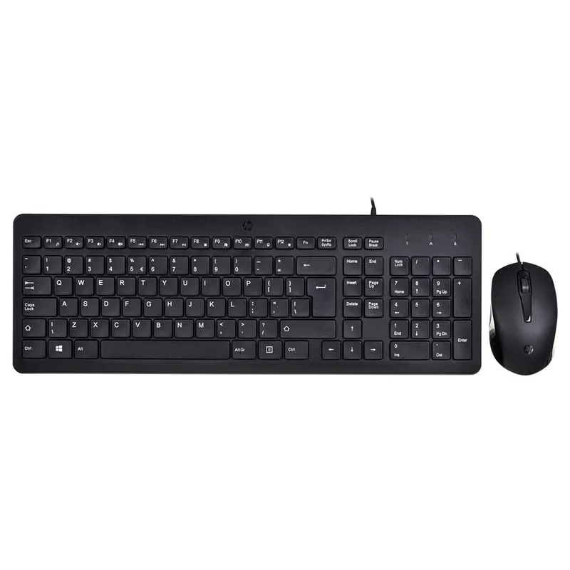 Teclado y Ratón HP 150 Negro QWERTY Qwerty US - Electrónica