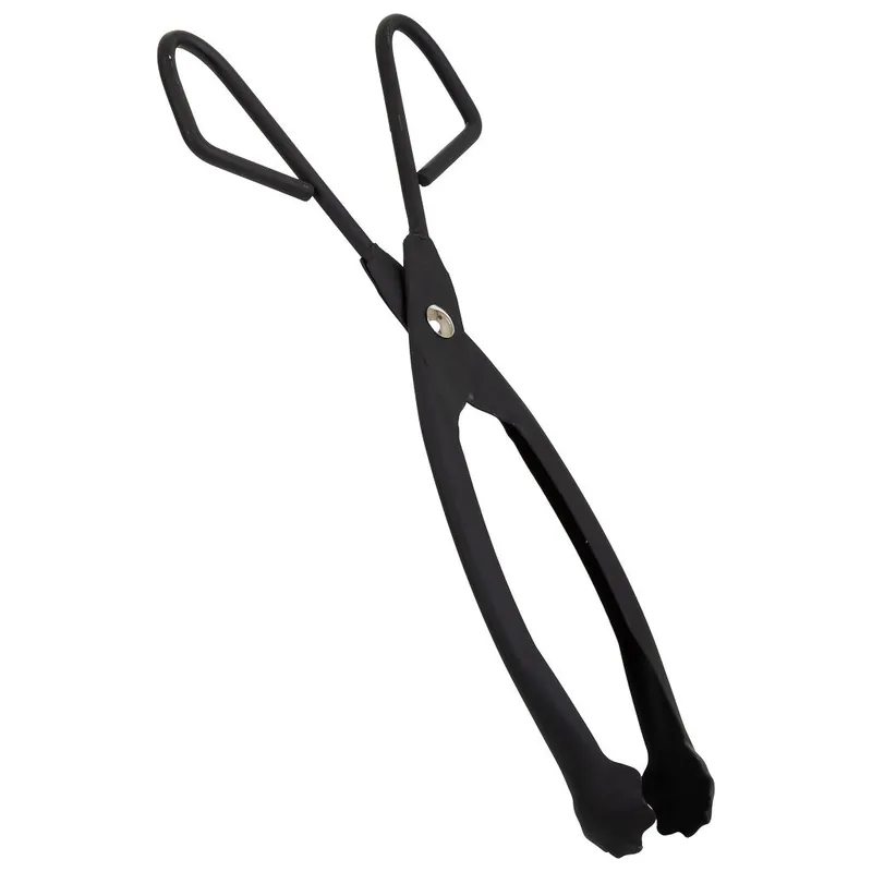 Tenazas para la chimenea de metal negro 45x10x02 - Electrodomésticos