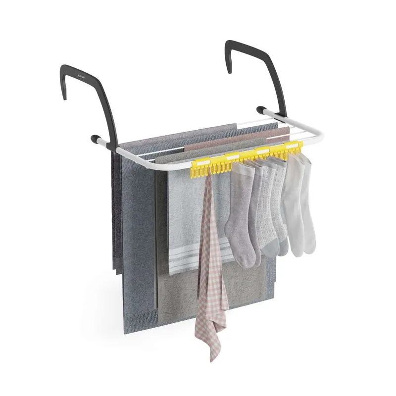 Tendedero Radiador Aereo V5 Newlux Blanco de metal (52,5 × 34 × 17 cm). Capacidad de 5 m y resistencia de hasta 3 kg. - Electrodomésticos