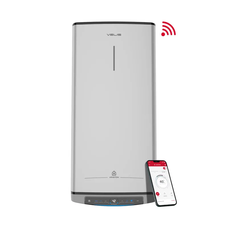 Termo eléctrico inteligente, Ariston, Velis Tech Dry 50L, Multipoisicion, Clase Energetica B - Electrodomésticos