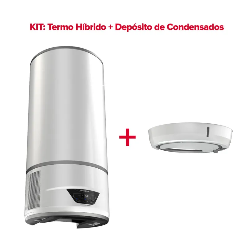 Termo híbrido, Ariston, Lydos Hybrid Wifi 100 litros + Depósito de Condensados, Vertical - Electrodomésticos