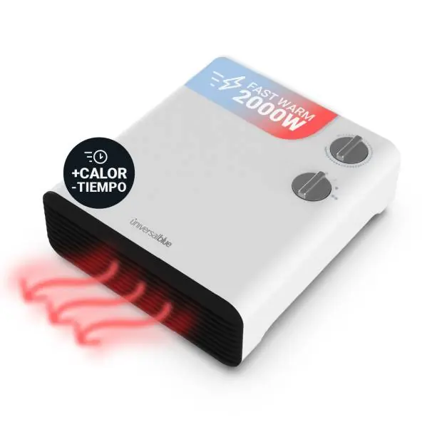 Termoventilador Horizontal 2000W | UNIVERSALBLUE - Electrodomésticos