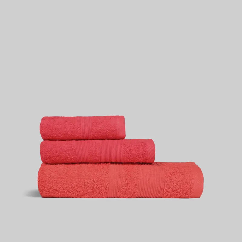 Toalla Lavabo (50x100cm) Rojo Donegal Collections - Textil