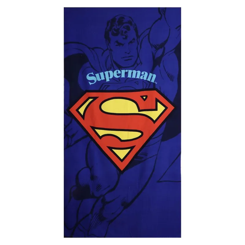 Toalla Microfibra Superman para baño y Playa – Toalla Microfibra 90 x180 cm para uso Diario - Textil