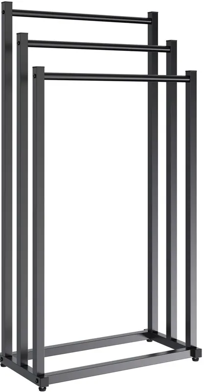 Toallero Anoka Metal Negro 22X45X85 cm - Baño