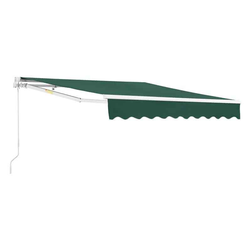 Toldo Articulado Bitonto Retráctil Manual 250 x 200 cm Beige [en.casa] - Jardín
