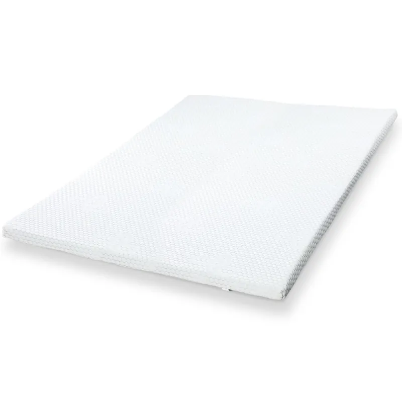Topper Sobrecolchon individual de espuma viscoelástica Confort | Antibacterias | Antiácaros | Hipoalergénico | Ortopédico - Descanso