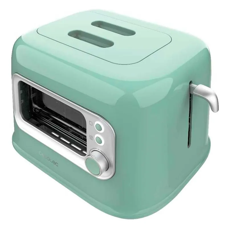 Tostador Cecotec RetroVision 700W diseño retro con ventana verde - Electrodomésticos