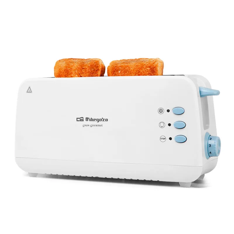 Tostador Orbegozo TO 4012 850W ranura extra ancha blanco - Electrodomésticos