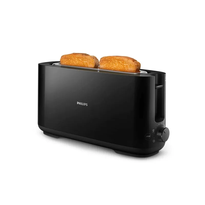 Tostador Philips HD2590/90 ranura larga + rejilla negro - Electrodomésticos