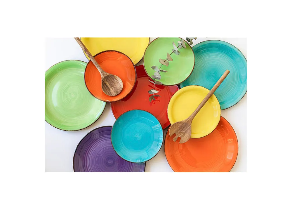 Vajilla colorS 18 piezas gres multicolor - Cocina