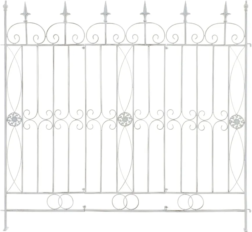 Reja De Jardín Mangold En Metal Blanco antiguo 1X124X116 cm