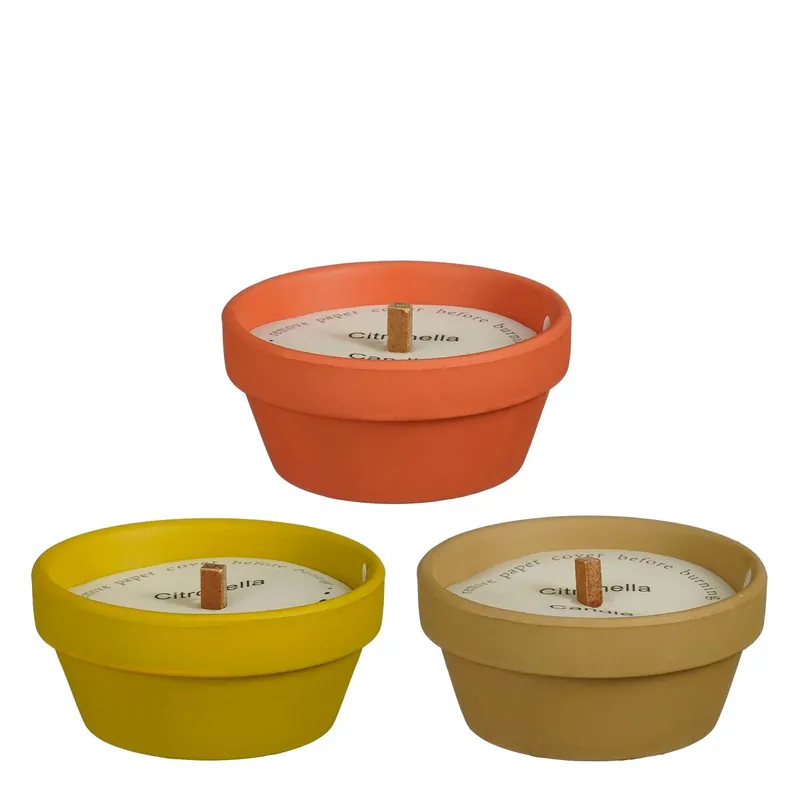 Vela CITRONELLA colores surtidos 5,7x12cm marca CONFORAMA - Decoración
