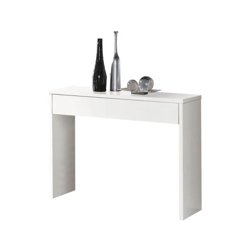 Recibidor Bihoz con cajón blanco 76x100x30 cm - Muebles