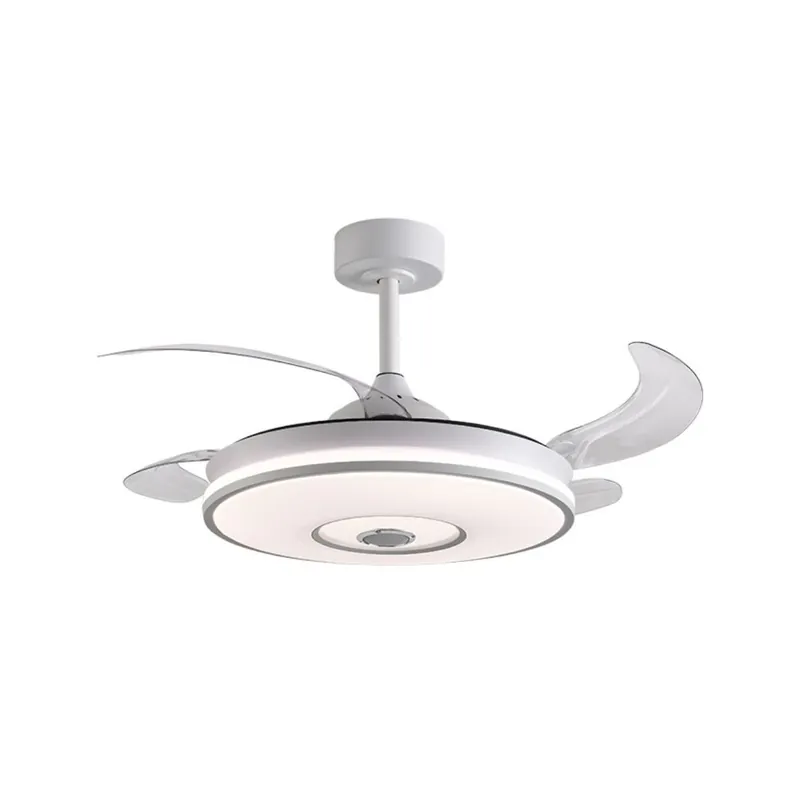 Ventilador de techo Colors Bel Air 72W 4 aspas retráctiles con altavoz Bluetooth blanco Ø108 cm - Electrodomésticos