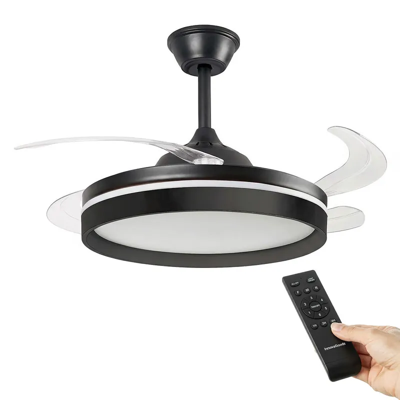 Ventilador de Techo con Luz LED y Mando a Distancia InnovaGoods - Electrodomésticos