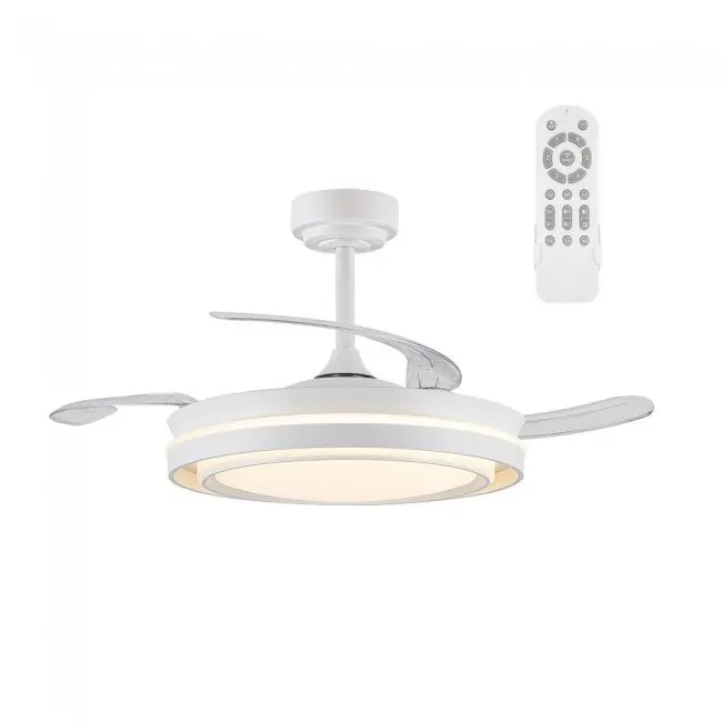 Ventilador LED con aspas retráctiles Bonalso CCT Dim 72W marca Wonderlamp - Electrodomésticos