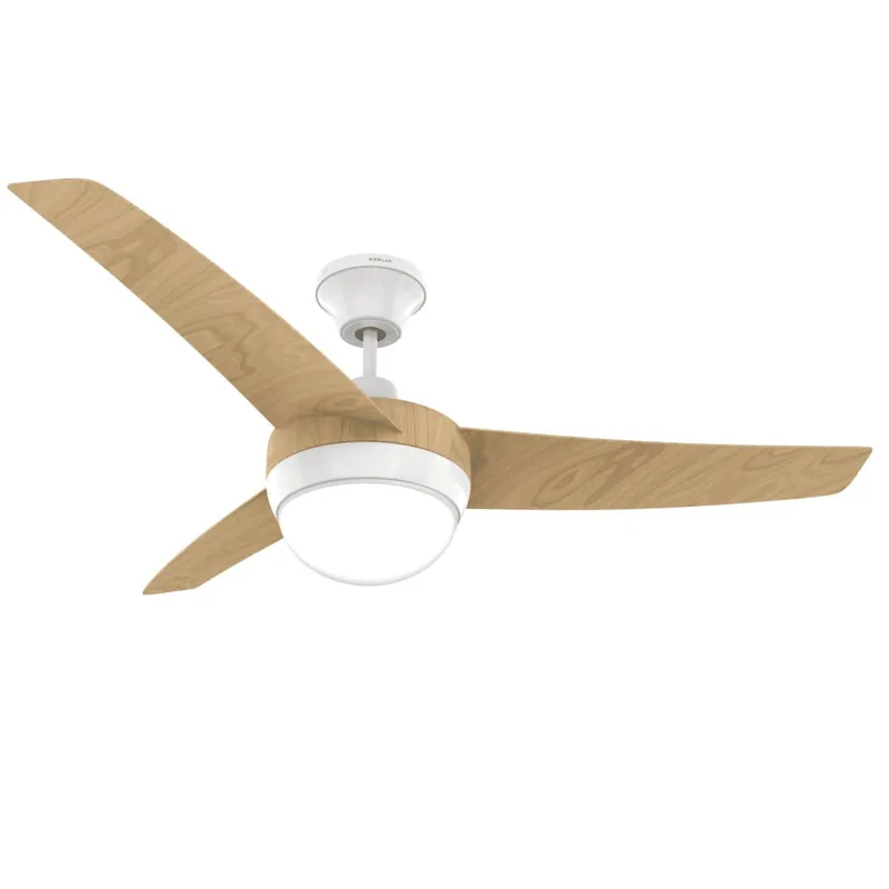 Ventilador de Techo W420 Smart Newlux Marrón con 3 Aspas (Ø106cm), F. Inverter, Programable 4h y 3 Vel. Motor de Cobre 60W y Área de cobertura 35m2 - Electrodomésticos