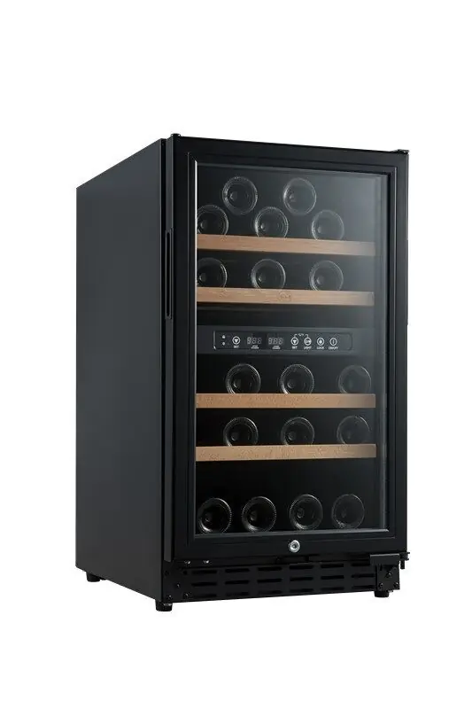 Vinoteca 32 botellas Vinobox 40 GC 2T Negro De libre instalación o encastrable Dos zonas de temperatura - Electrodomésticos