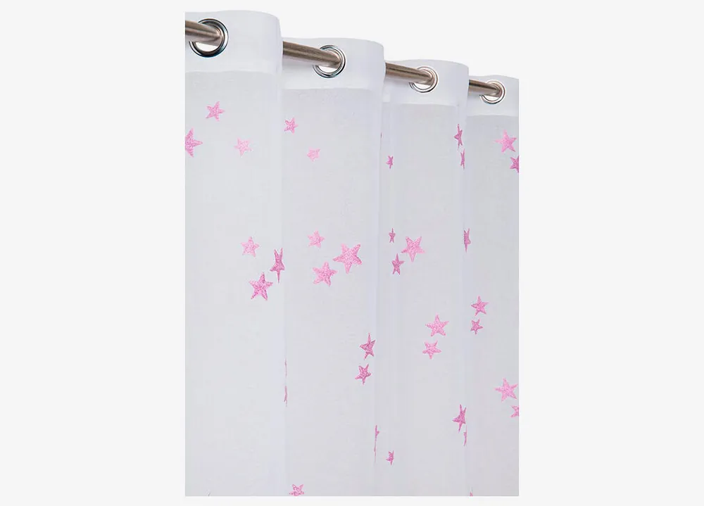 Visillo ESTRELLA 140x260cm color beige - Textil
