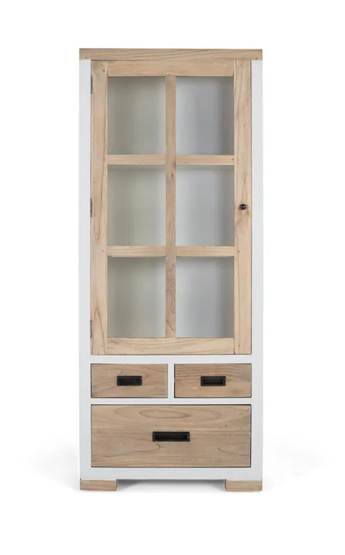 Vitrina en madera maciza de mindi - Muebles