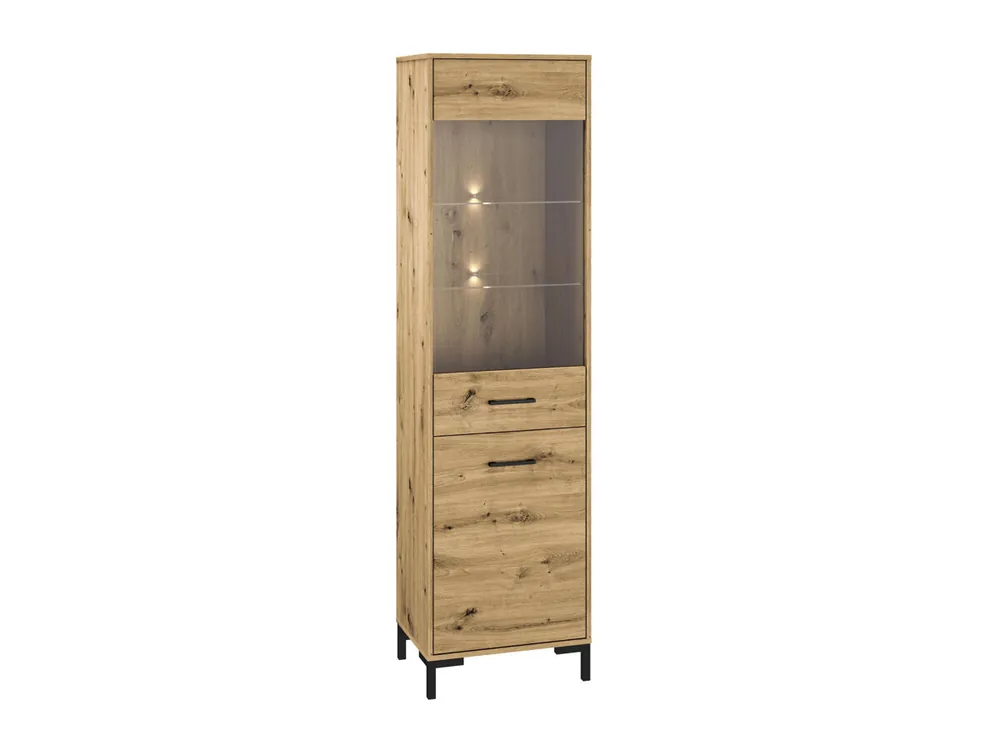 Vitrina NEVIO 55x40x200 Beige - Muebles