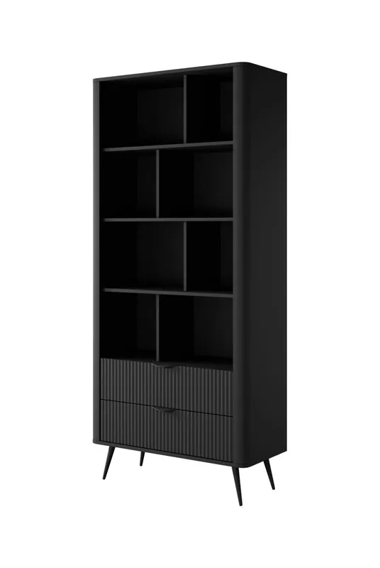 Vitrina LANTE 88x38x194 Negro - Muebles
