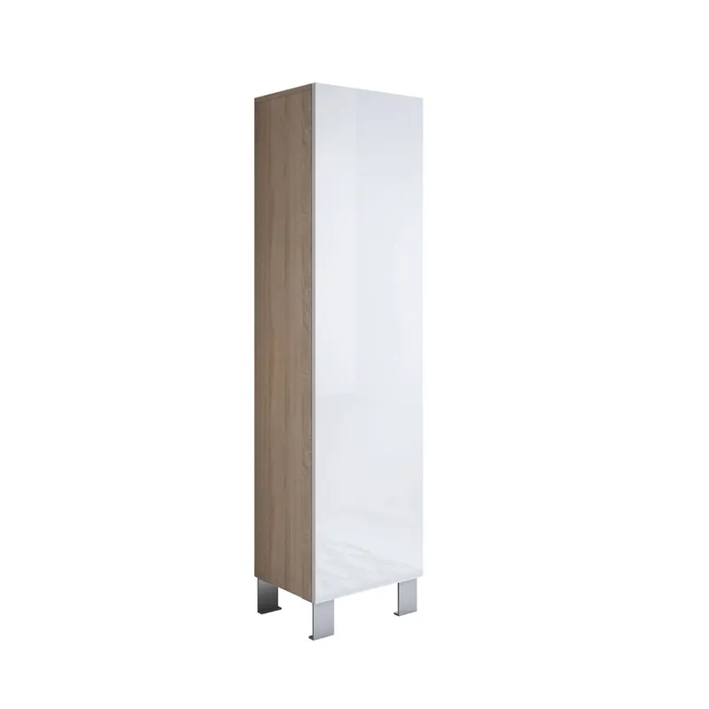 Vitrina Salón comedor Blanco 40x29x177 1 puerta Luke V4 Muebles Bonitos