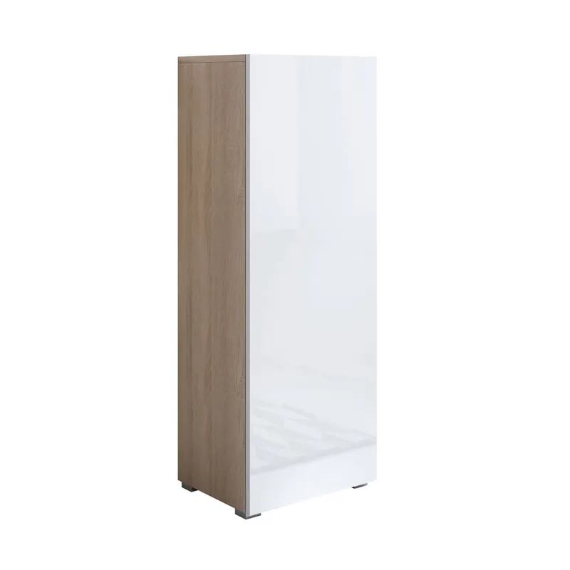 Vitrina Salón comedor Sonoma/Blanco 40x29x128 1 puerta Luke V1 Muebles Bonitos