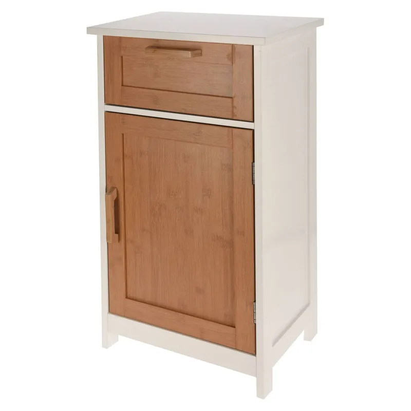 WELL HOME - Armario en mdf color bambú H.70cm