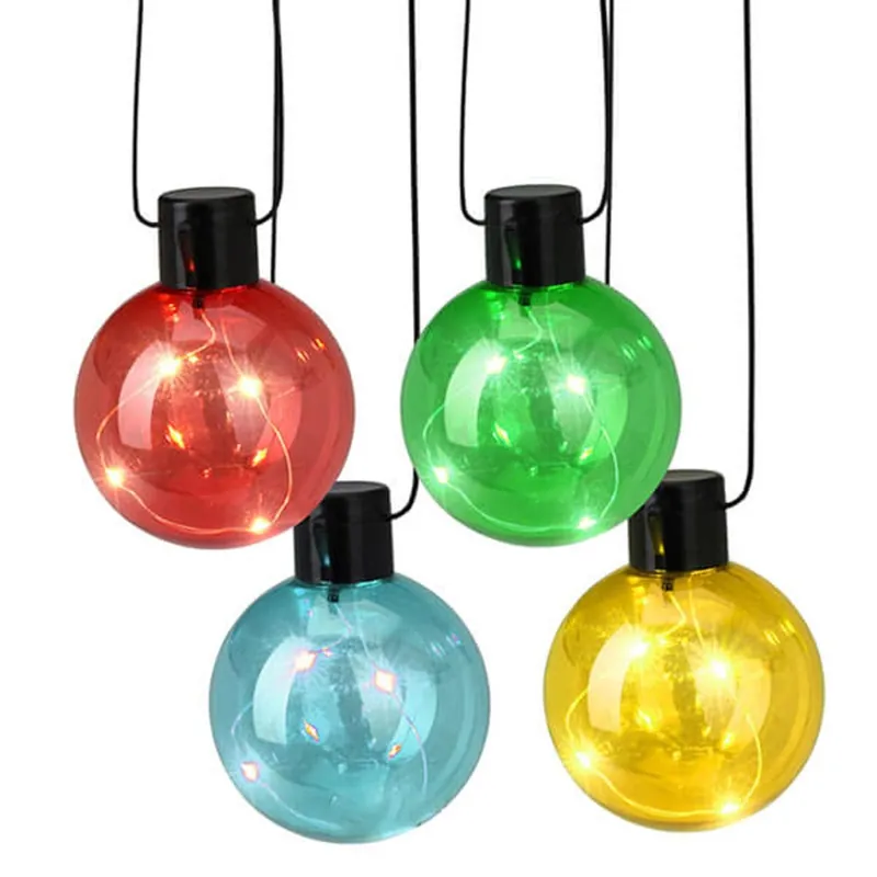 Well Home Cadena de luces LED multicolor con temporizador y 10 bombillas - Decoración