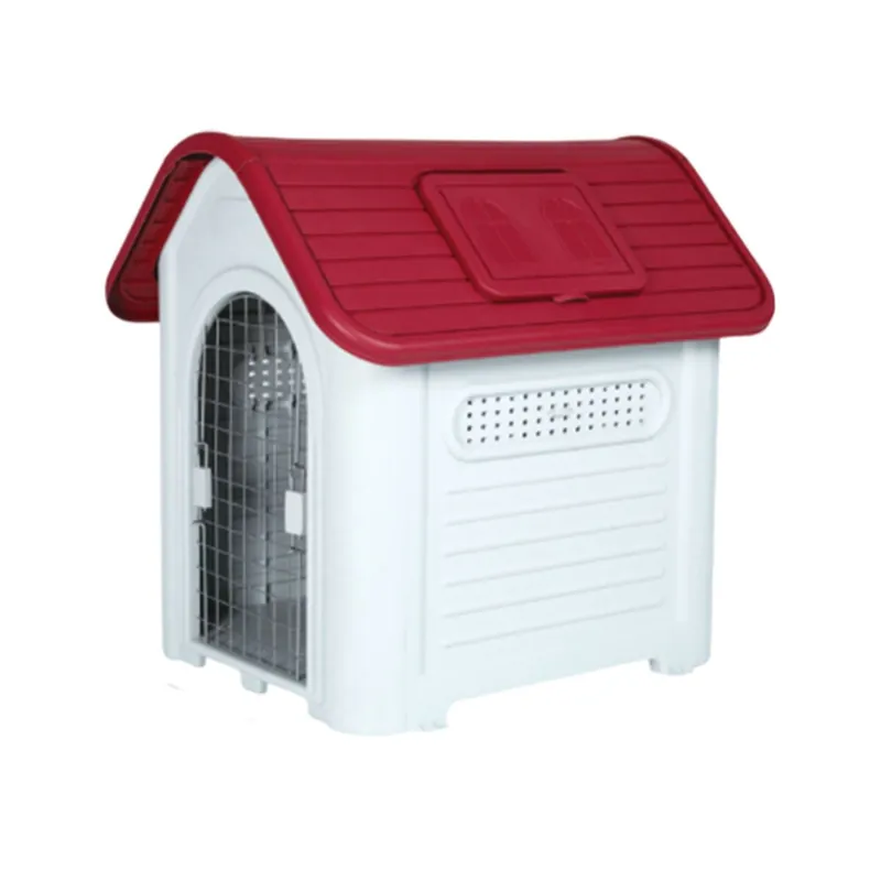 WELL HOME - Caseta para mascotas 96x78x92cm Tejado Rojo