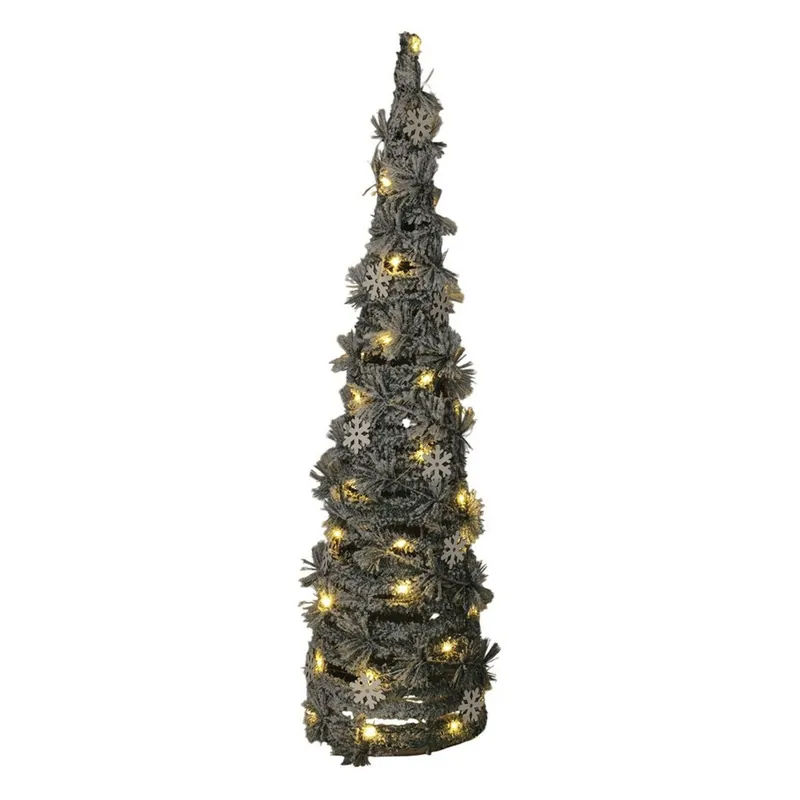 Well Home Cono Navideño artificial con 40 Luces micro LED 80cm - Decoración