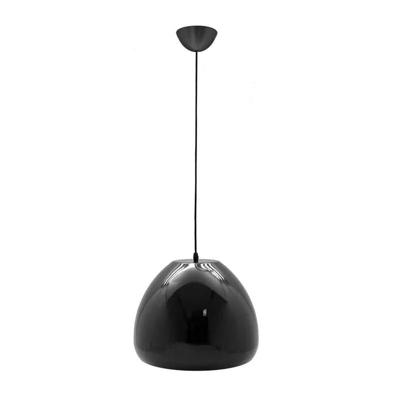 WELL HOME - Lámpara colgante de techo diseño globo negro acrílico Ø34x26