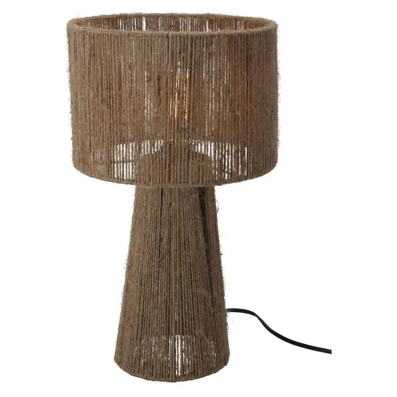 WELL HOME - Lámpara de mesa en yute natural Ø27x45cm