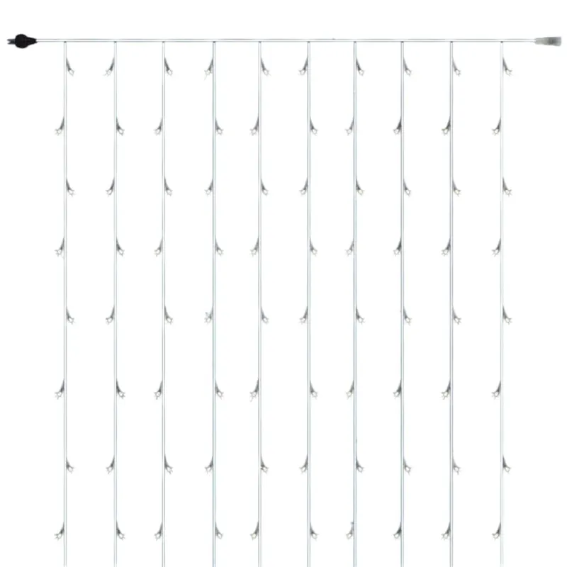 Well Home Luz de Cortina con 480 Luces LED Blancas cálidas con controlador 300x225cm - Decoración