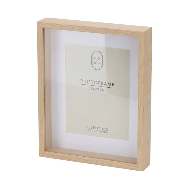 Well Home Marco de fotos con marco de madera 23x4,5x28,5cm para fotos de 15x20cm - Decoración
