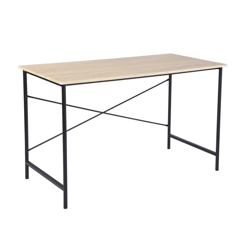 Well Home Mesa escritorio ''Tasman'' en madera de haya color Negro - Muebles