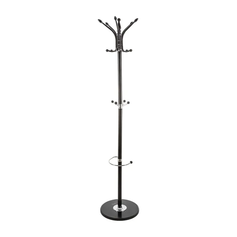 Well Home Perchero de metal y para paraguas con 10 perchas 182x37x37 cm - Decoración